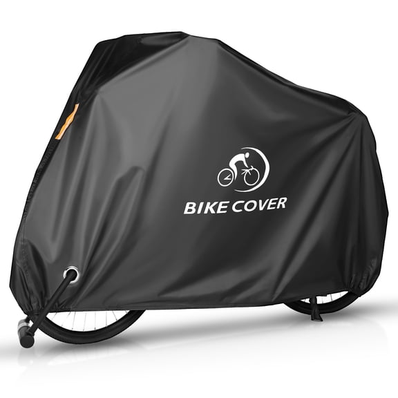 FLYRUN Waterproof Bike Cover for Bicycle,E-Bike & Motorcycle,Heavy Duty 300D Oxford Fabric,UV Protection,Anti-Theft Lock Hole,Windproof Buckles