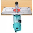 thumbnail image 2 of Router Table Flip Plate Aluminum Router Table Insert Plate W/ Router Insert Rings Wood Router Tools for Woodworking, 2 of 6