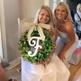 thumbnail image 1 of 1PC Unique Last Name Year Round Front Door Wreath With Bow Welcome Sign Garland 26 Letter Farmhouse Wreath For Front Door Large Wreath for Front Door Leafy Wreath, 1 of 3