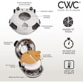 thumbnail image 6 of COOK WITH COLOR Electric Pizza Oven, 1200-Watt Indoor Countertop Oven Pizza Maker, Off White, 6 of 6