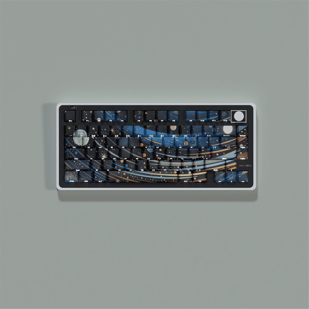 Starry Skys Cherry Keycaps PBT Material Side Letter Dye-Sub Keys Caps for Mechanical Keyboard ISO ANSI Layout A,1set * Keycaps,Starry Sky V1