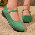 thumbnail image 5 of Miluxas Women's Mary Jane Flats Comfortable Dressy Ballet Flats Casual Round Toe Slip On office Work Woman Shoes Green 8.5(41), 5 of 9