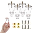 thumbnail image 4 of Patas acrílicas para muebles, patas de sofá DIY de 4 pulgadas para tocador, banco, mesita de noche, 4 Uds., 4 of 9
