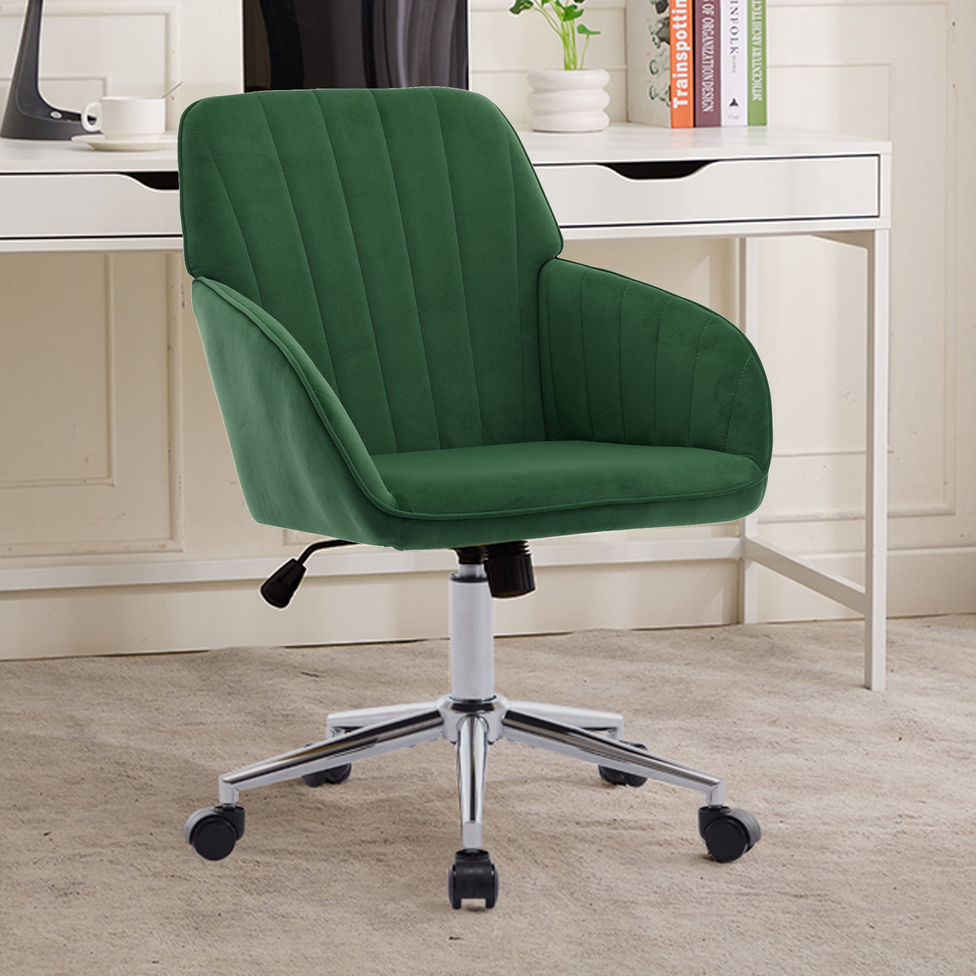 green velvet ergonomic swivel office product