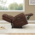 thumbnail image 3 of ReNest Dual Motor Power Recliner with Super Zero-Gravity Mode, Top-Grain Leather, USB and Type-C Charging,Cognac, 3 of 25