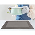 thumbnail image 5 of Unique Bargains Set of 8 Table Placemats Washable Wipeable Table Mat Dark Gray 18x12Inch, 5 of 7