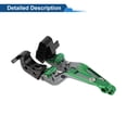 thumbnail image 6 of Unique Bargains Short/Long Brake Clutch Levers for Kawasaki ZX6R 2019-2025 Adjustable Motorcycle Handlebar Brake Lever Aluminum Alloy Titanium Handle Green End 1 pair, 6 of 7