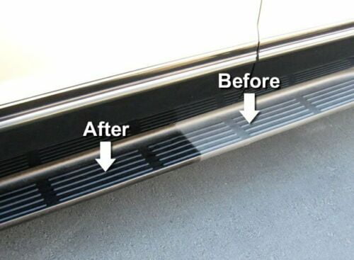 Black Plastic Trim Restorer from Solution Finish. When age and the harsh rays of the hot summer sun take a toll on your cars black trim and exterior accessories, Solution Finish black plastic and vinyl plastic trim restorer polish can restore them to their former lustrous, like new state. This advanced top coat polish and sealer gives black plastic and vinyl a black matte finish without the wet look, greasy shine. Use it on all plastic, vinyl and rubber that needs a little TLC to bring it back to life.. This quality topcoat polish and sealer is the ideal product for any auto detailer. Crafted from professional-grade materials designed to renew and protect, you can bring black back on any vinyl or plastic surface on your vehicle. Renew your cars surfaces to a rich, dark finish that gives your black plastic and vinyl a deep matte look without leaving a greasy residue. Solution Finish is extremely effective on all exterior surfaces that need a renewed and refreshed look. You will be amazed at the results!. Click Add to Cart and make your car look like new today.