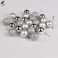 thumbnail image 4 of PULLIMORE 48 Pcs Mini Christmas Ball Ornaments Baubles Xmas Tree Hanging Decorations (Silver, 3cm), 4 of 8