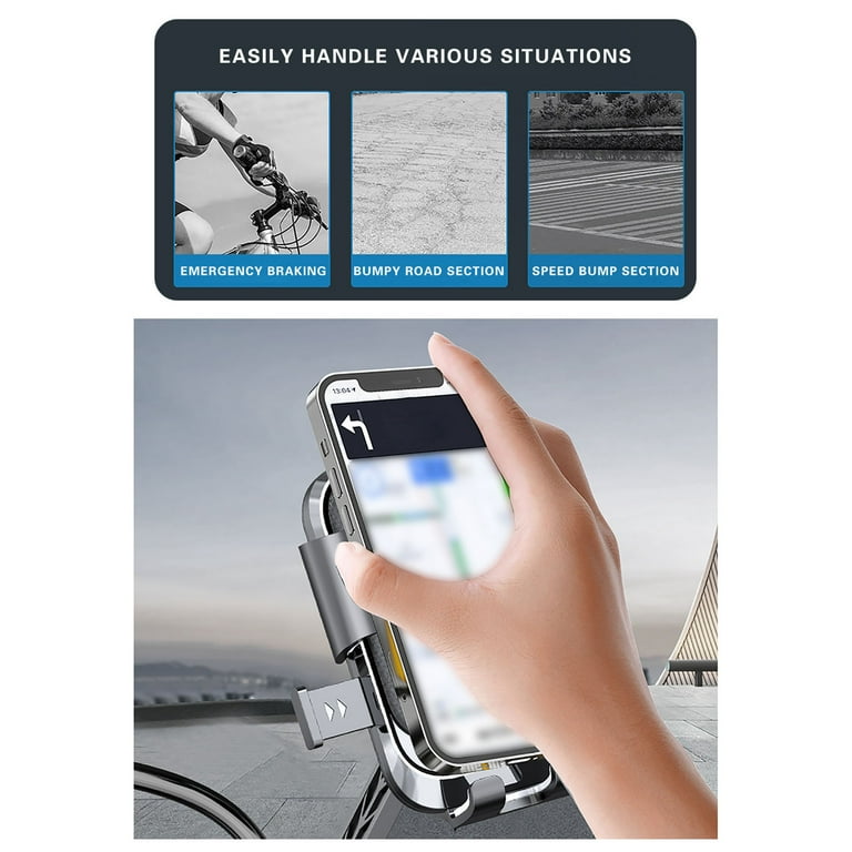 TOPRenddon Motorcycle Phone Mount Shockproof 360° Adjustable
