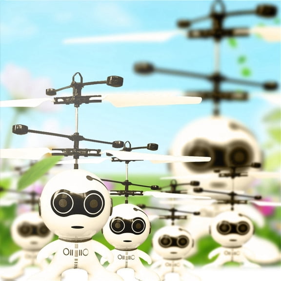 Advanced Gesture Sensing Remote Control Aircraft Intelligent Interactive Flying Toy Robot with Smart Motion Detection