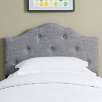 Mainstays Minimal Tufted Rounded Headboard, Multiple Sizes and Colors