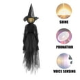 thumbnail image 4 of XGFHYJEH Halloween Witch Decorations Outdoor, 3pcs Light Up Holding Hands Screaming Witches Sound-Activated Sensor with Stakes, Halloween Party Props Scary Decor for Yard Garden, 4 of 6
