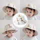 thumbnail image 5 of 50-54 cm Circunferencia de la Cabeza Sombreros para Hombres y Mujeres, Sombreros para el Sol con patrón de cervatillo, ala Grande, Sombreros de Pescador con protección Solar para niños,Black, 5 of 5