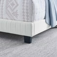 thumbnail image 7 of Modway Celine Channel Tufted Performance Velvet Twin Bed in White, 7 of 7