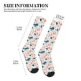 thumbnail image 2 of Lsque Sea Life 1 Pattern Sport Compression Socks for Men & Women 15-20 mmHg Knee High Nurse Pregnant Running Medical and Travel Athletic, 2 of 6