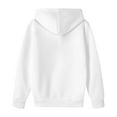 thumbnail image 5 of Abcomgle Hoodie for Girls 7-8 Cute Hooded Sweatshirts for Teen Girls Trendy Long Sleeve Girls Pullover Sweatshirt Aesthetic Fall Clothes for Tween Girls,4-5 Years White, 5 of 5