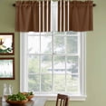 thumbnail image 3 of Brown White Stripe Curtain Valances for Windows, Kitchen Valance Window Treatments Panel 2 Pack, Modern Rustic Vertical Striped Rod Pocket Short Curtains for Bathroom Bedroom 54 x 18 Inch, 3 of 8