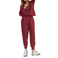 thumbnail image 4 of Fantaslook Womens 2 Piece Outfits Long Sleeve Half Zip Sweatsuits with Pockets Long Pants Lounge Jogger Sets, 4 of 8
