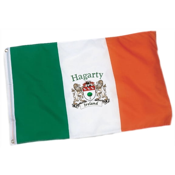 Hagarty Irish Coat of Arms Heavy Duty Outdoor Ireland Flag - 2'x3'