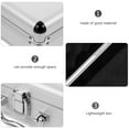 thumbnail image 7 of NUTEDOM 12" Aluminum Lock Briefcase w/ Foam - Portable Tool/Laptop Case for Men, White, 7 of 7