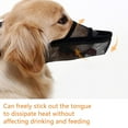 thumbnail image 6 of Soft Mesh Covered Muzzles for Small Medium Large Dogs, Protection Muzzle Prevent Biting Chewing and Licking,BlackM, 6 of 8