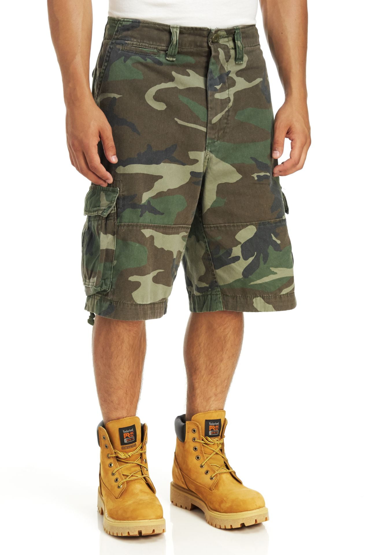 camo utility shorts