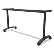 Alera Valencia Series Training Table T-Leg Base 58w x 19-3/4d Black VA7476BK