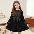 thumbnail image 5 of JUSLIO Dresses for Girls Black Dresses Casual Long Sleeve Dress Size 4 Y, 5 of 9