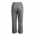 thumbnail image 5 of MLCDZ Wide Leg Sweat Pants for Womens High Waisted Drawstring Baggy Lightweight Fall Sweatpants Casual Loose Workout Golf Holiday Pants with Pockets, 5 of 9