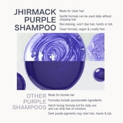 Jhirmack Silver Brightening Purple Toning Shampoo for All Shades of Silver and Gray Hair, 12 fl oz