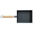 Cast Iron Japanese Tamagoyaki Omelet Pan with Wooden Handle