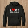 thumbnail image 2 of Tiweut Women Hoodies I Love My Girlfriend Hoodie Sweatshirt Valentine's Day gift Merch,Black,L, 2 of 4