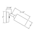 thumbnail image 2 of NICOR Lighting 100W Bronze Double Cylinder Adjustable Security Flood Light (11528), 2 of 4