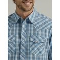 thumbnail image 3 of Wrangler Modern Navy Blue Plaid - Mens Shirt  - 112330763, 3 of 4