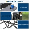 thumbnail image 4 of RONSHIN Oversized Directors Camping Chair, 1 PCS Portable Camping Chair for Adults, Lightweight Aluminum Folding Chair with Side Table and Pocket, 4 of 8