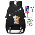 thumbnail image 5 of Cute Little Bear 26 English Letters Teenage School Bag for Boy Girl Cartoon Printing Laptop Bagpack Back To School Backpack, 5 of 5