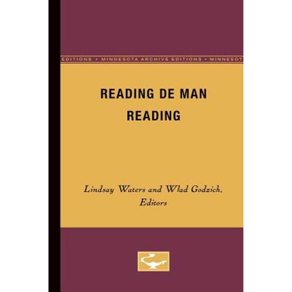 Pre-Owned Reading De Man Reading (Paperback) by Lindsey Waters