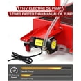 thumbnail image 3 of 20 Gallon Electric Oil Drain Pan with 110V Pump & 8 Ft Hose, Low Profile & T Folding Handle Oil Drain Cart for Truck Cars SUVs, 3 of 7