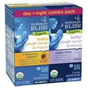Mommy's Bliss Organic Day + Night Organic Cough Syrup,Age 4 Months+, over-The Counter,(2) 1.67 fl. oz. Bottles