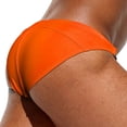 thumbnail image 5 of kamemir Mens Swim Thongs Mens Fashion Leisure Hawaii Soft And Comfortable Swimming Hot Springs With Triangle Swimsuit Trunks(X-Orange,M), 5 of 6