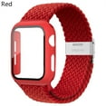 thumbnail image 1 of LEIXIUER Nylon Band for Apple Watch Bands with Case 45mm 41mm, Adjustable Braided Solo Loop with Glass Screen Protector Case ,Soft Wristband Stretch Nylon Elastic Strap for Apple Watch Series 7 45 mm, 1 of 6