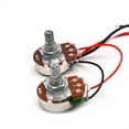 thumbnail image 3 of Pb Bass Wiring Harness Prewired Set 250K Big Pots 1V1T Jack for Precision Bass, 3 of 7