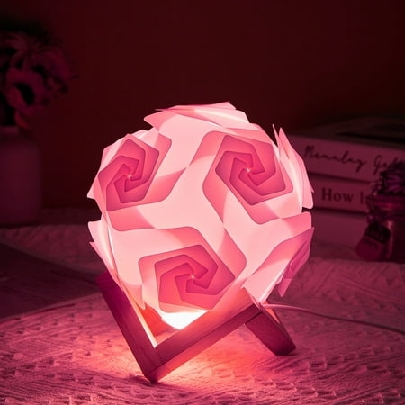

Qdahuk DIY Lamp Creative Rose Night Light Gift For Kids USB Night Light A