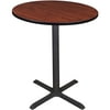 Cain 36" Round Cafe Table, Multiple Colors, Melamine Laminate Tabletop
