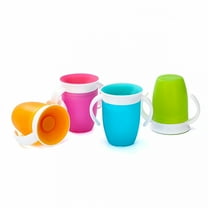 ACDANC Baby Cups 6-12 Months, 360 Transition Training Cup for Kids No Spill Trainer Cup with Two Handles for Infant Baby (Blue)