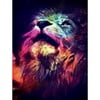Meterk 12 * 16 inches/30 * 40cm DIY Full 5D Diamond Painting Kit Color Lion Resin Rhinestone Embroidery Cross Stitch Craft Home Wall Decor
