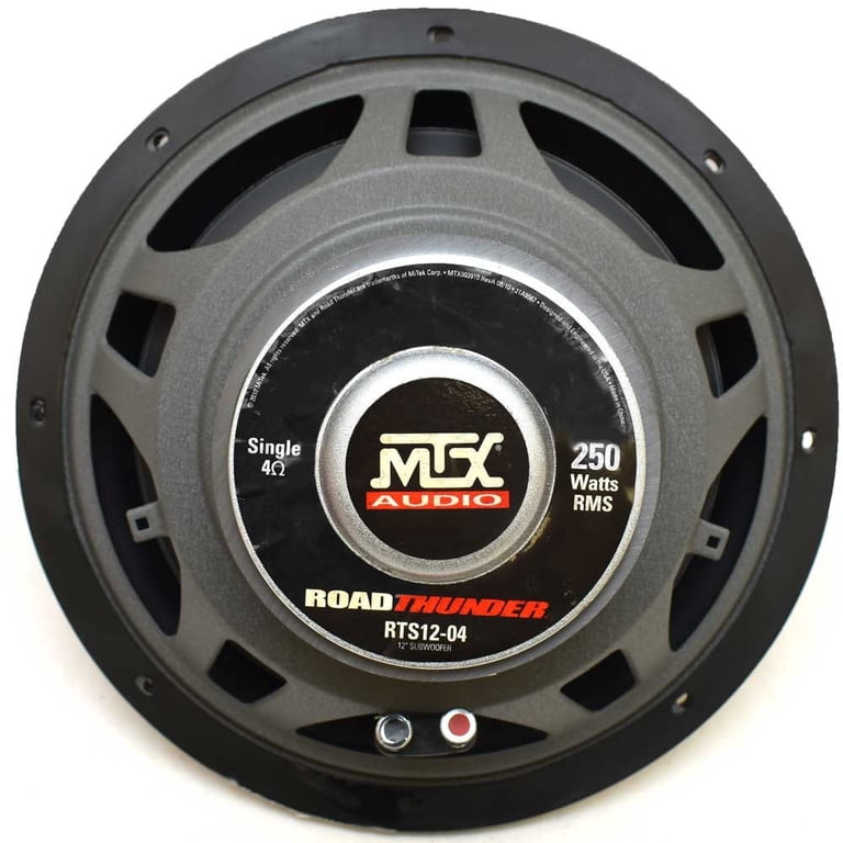 MTX Road Thunder RTS12-04 Woofer, 250 W RMS, 500 W PMPO, 1 Pack