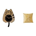 thumbnail image 1 of Reloj De Pared Con Forma De Gato Y Elegante Funda De Almohada Para Cocina, Sala De Estar U Oficina. Ideal Como Regalo De Inauguración O Decoración Del Hogar., 1 of 8