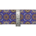 thumbnail image 4 of IBA Indianbeautifulart Blue Mandala Kaleidoscope Fabric Laces For Crafts Printed Velvet&nbsp;Trim&nbsp;Fabric Sewing Border Ribbon&nbsp;Trims&nbsp;9 Yards 3 Inches, 4 of 4